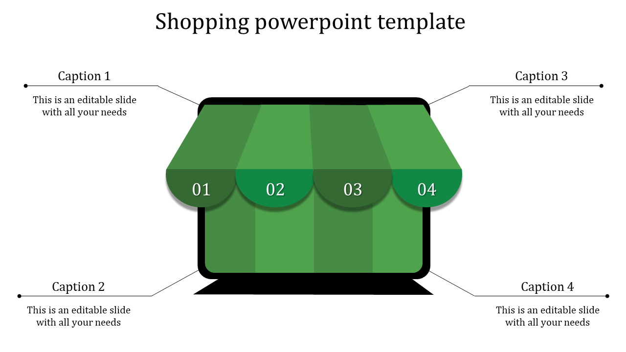 shopping powerpoint template-shopping powerpoint template-green